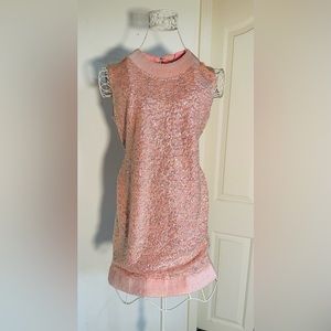Pink Mini Sequin Dress